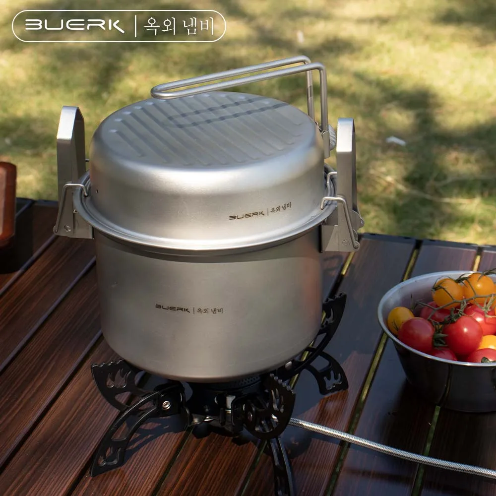 Camping Cooking Pot - Multifunktionaler Dampf- und Brattopf für Outdoor-Camping,