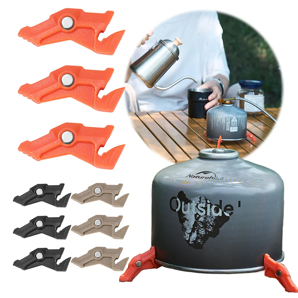 Camping Cooking Gas Stove - Magnetische Stativ-Gastankhalterung, multifunktionaler Campingkocher, Ständer, Kanisterstabilisator