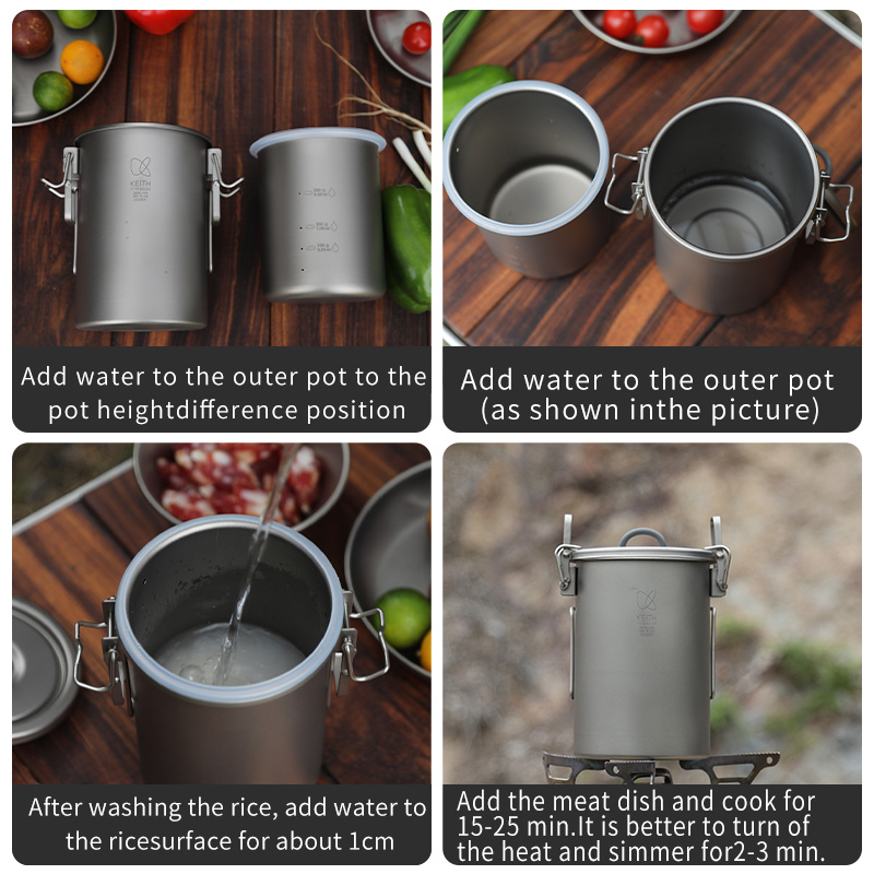 KEITH Reiskocher aus reinem Ti – Camping Cooking Pot Bewertung und Preis