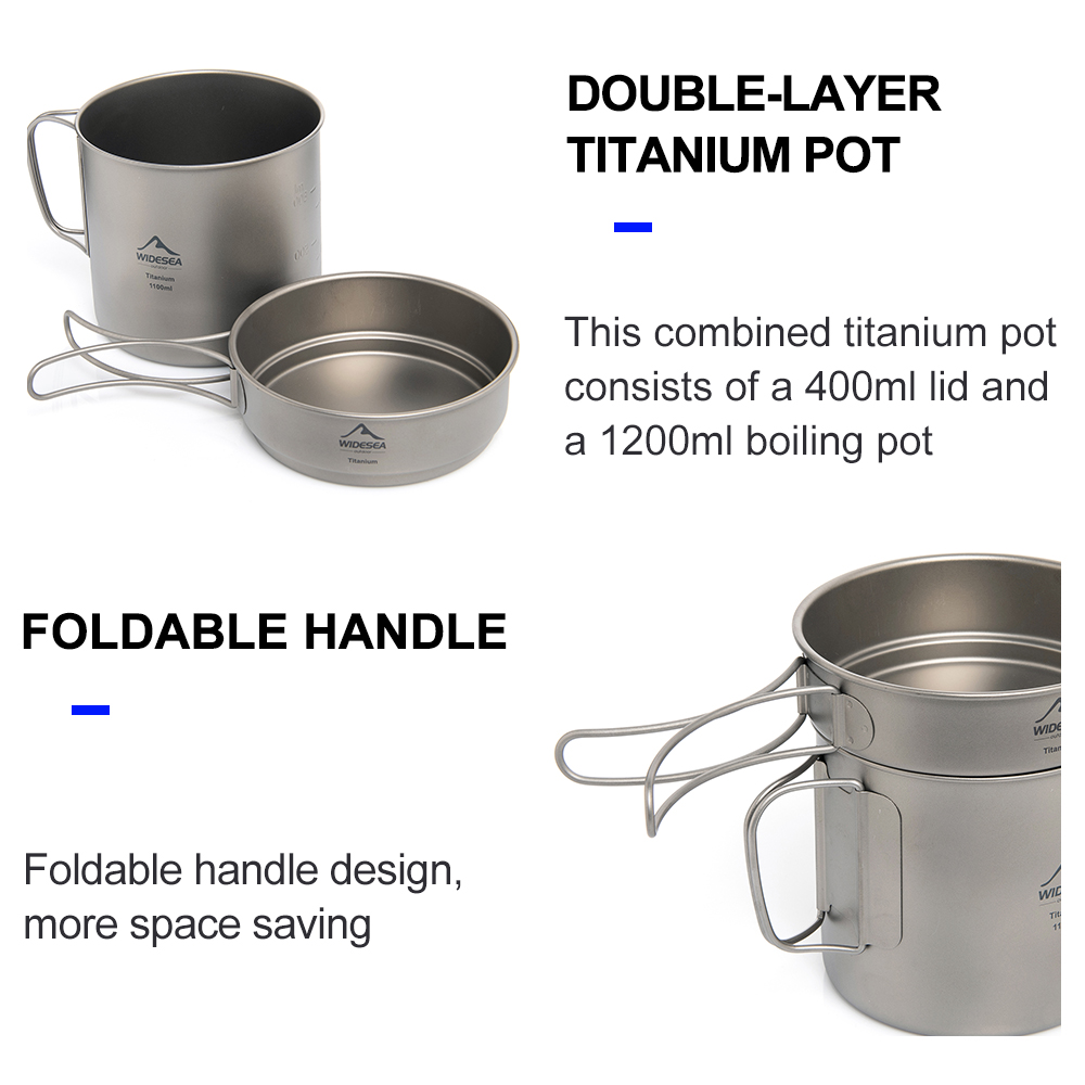 Widesea Ultraleichter Titan-Ca – Camping Cooking Pot Set Bewertung und Preis