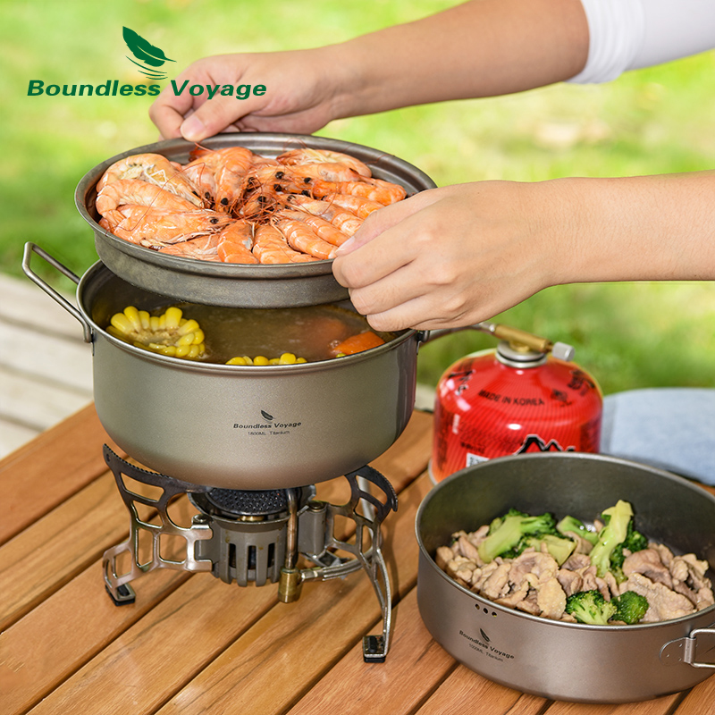 Boundless Voyage Titan-Dampfga – Camping Cooking Pot Set Bewertung und Preis