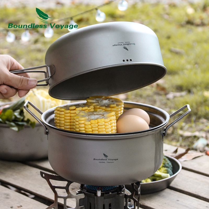 Boundless Voyage Titan-Dampfga – Camping Cooking Pot Set Bewertung und Preis