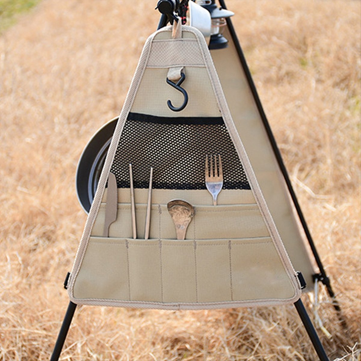Geeignet für tragbare Camping- – Camping Cooking Utensil Organizer Bewertung und Preis