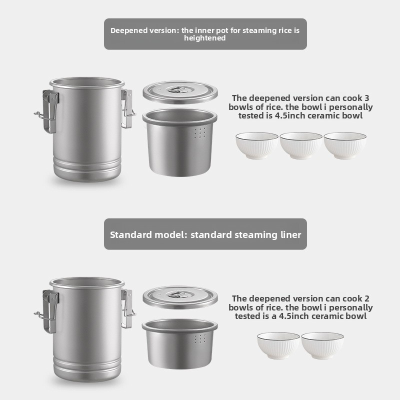 Multifunktionaler Camping-Reis – Camping Cooking Pot Bewertung und Preis