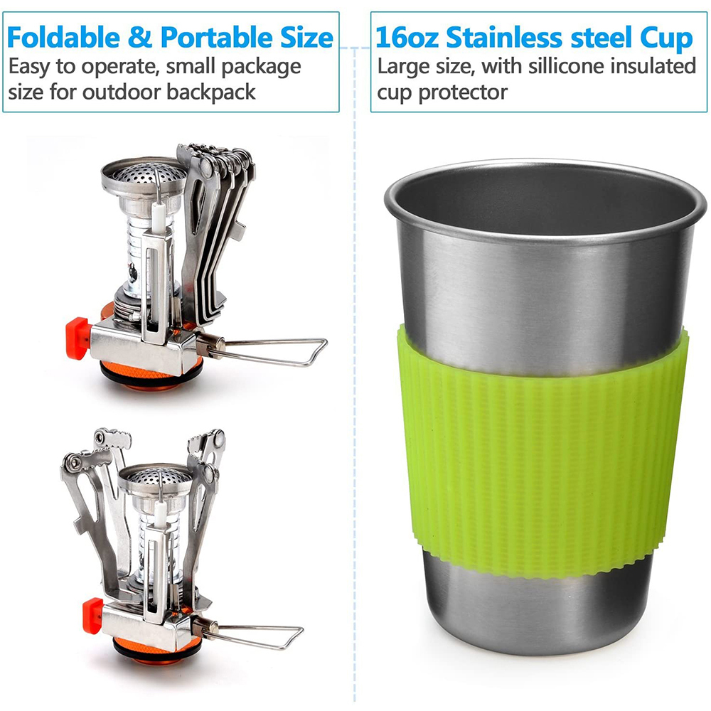 Camping-Kochgeschirr-Set mit H – Camping Cooking Roll Bewertung und Preis